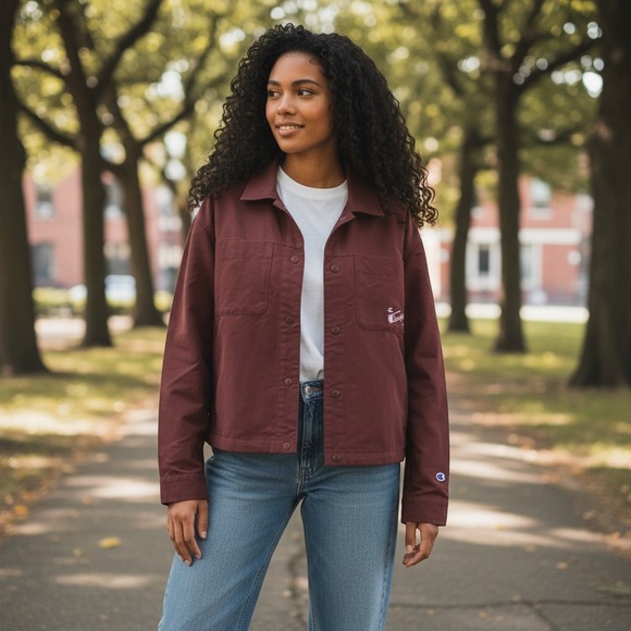 Champion Jackets & Blazers - Champion Match Coaches Layering Piece Jacket Small Ruby NWT CPW253JK02 Maroon